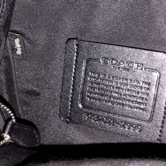 Coach Original West Pack In Signature Canvas With Varsity Stripe Backpack Sling - Picture 7 of 8